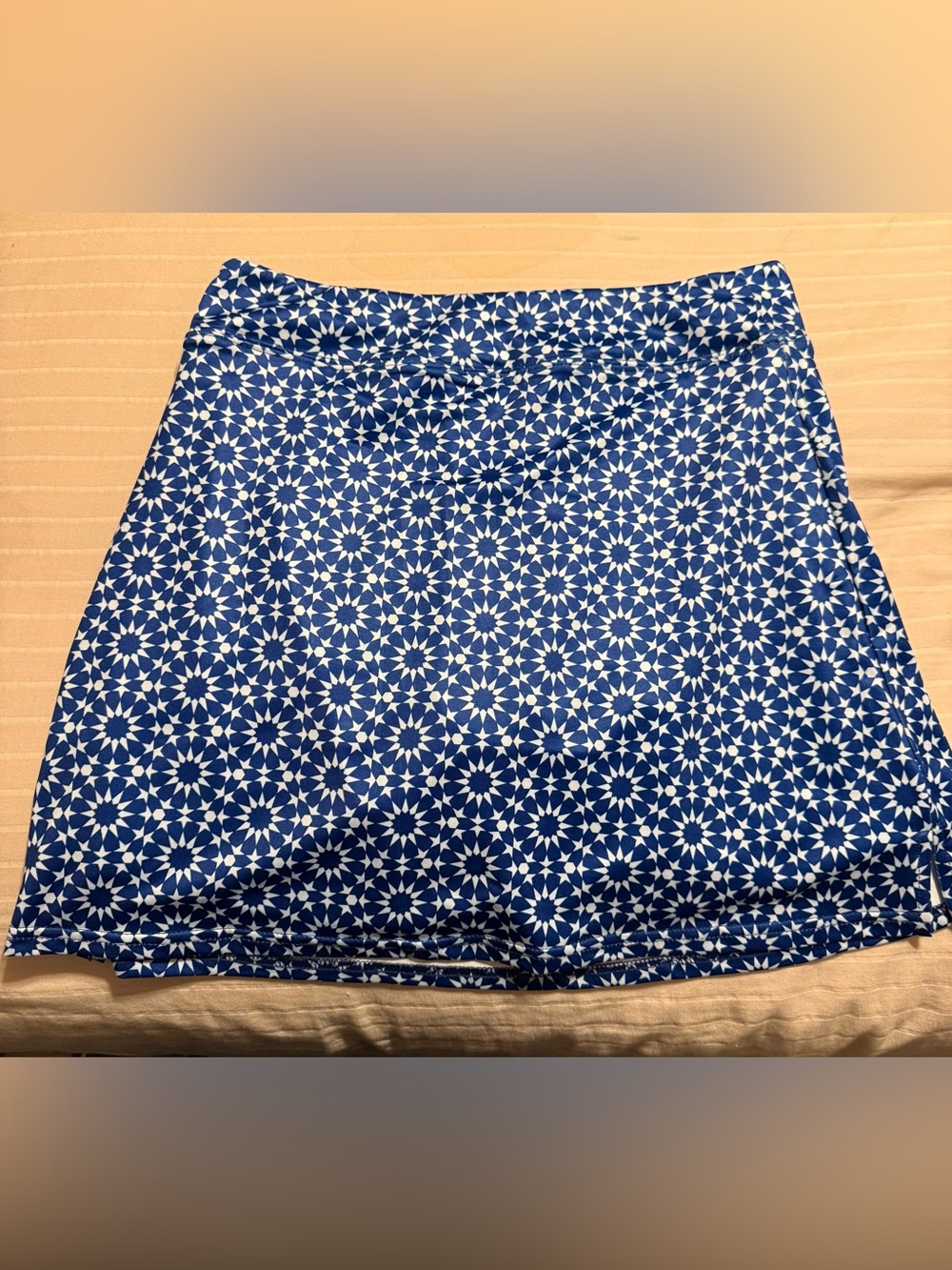 Blue Geo-Print Women's Skort